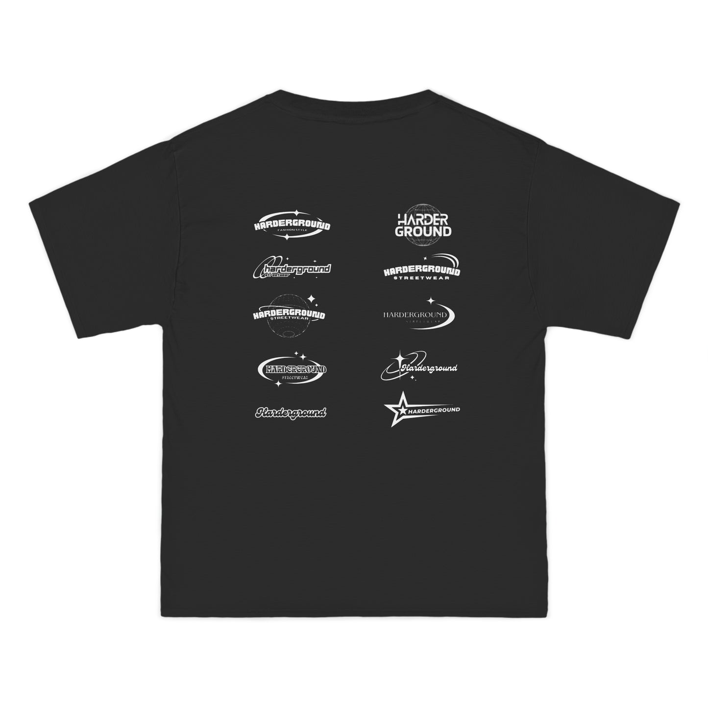 HARDERGROUND - Front & back logo - Beefy-T®  Short-Sleeve T-Shirt
