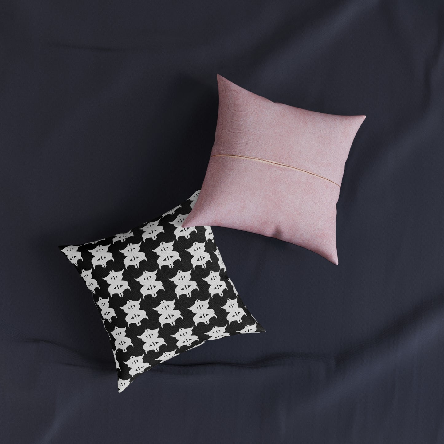HARDERGROUND - Square Pillow - Pink Back