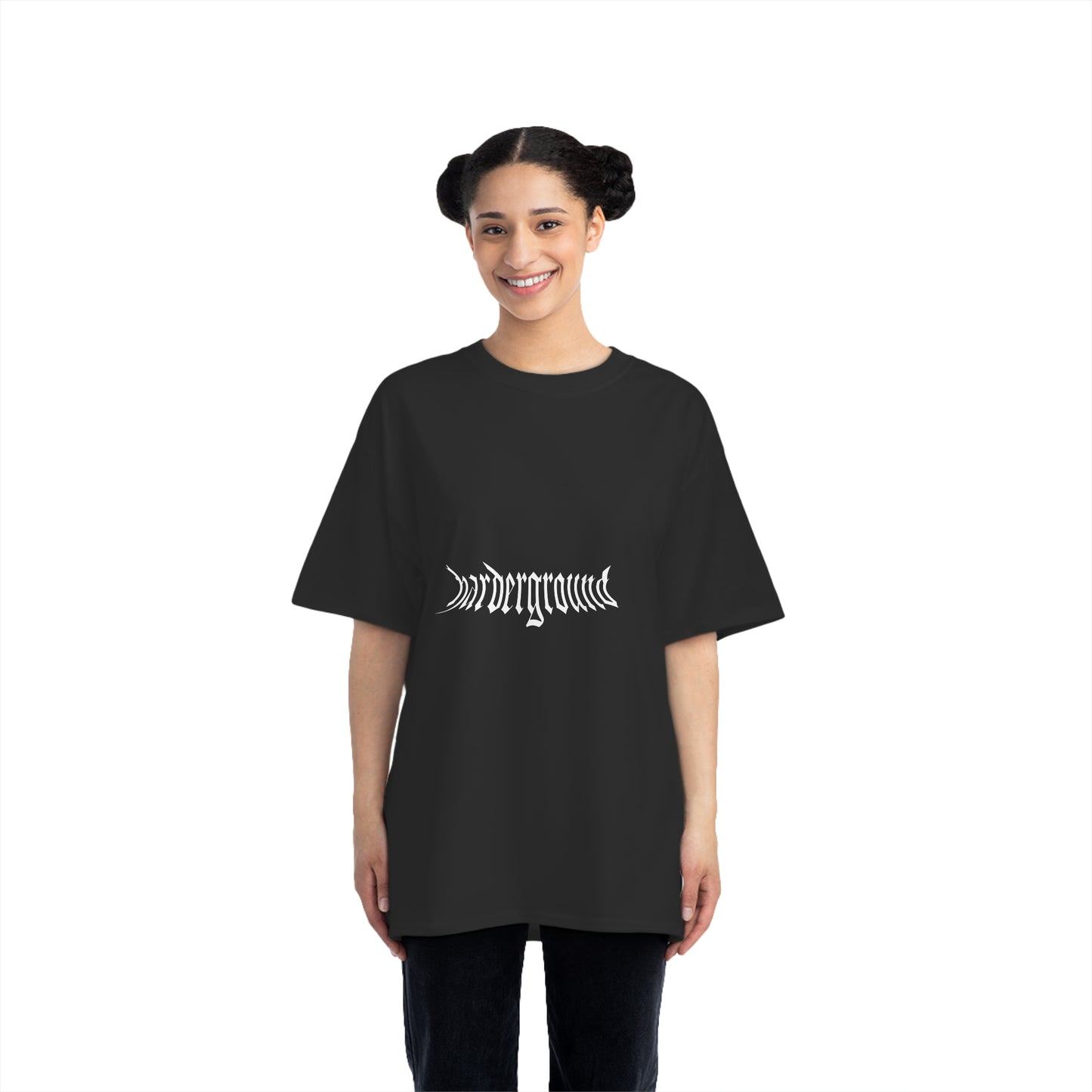 ADAMO - Harderground Front &amp; back logos - Beefy-T® Short-Sleeve T-Shirt
