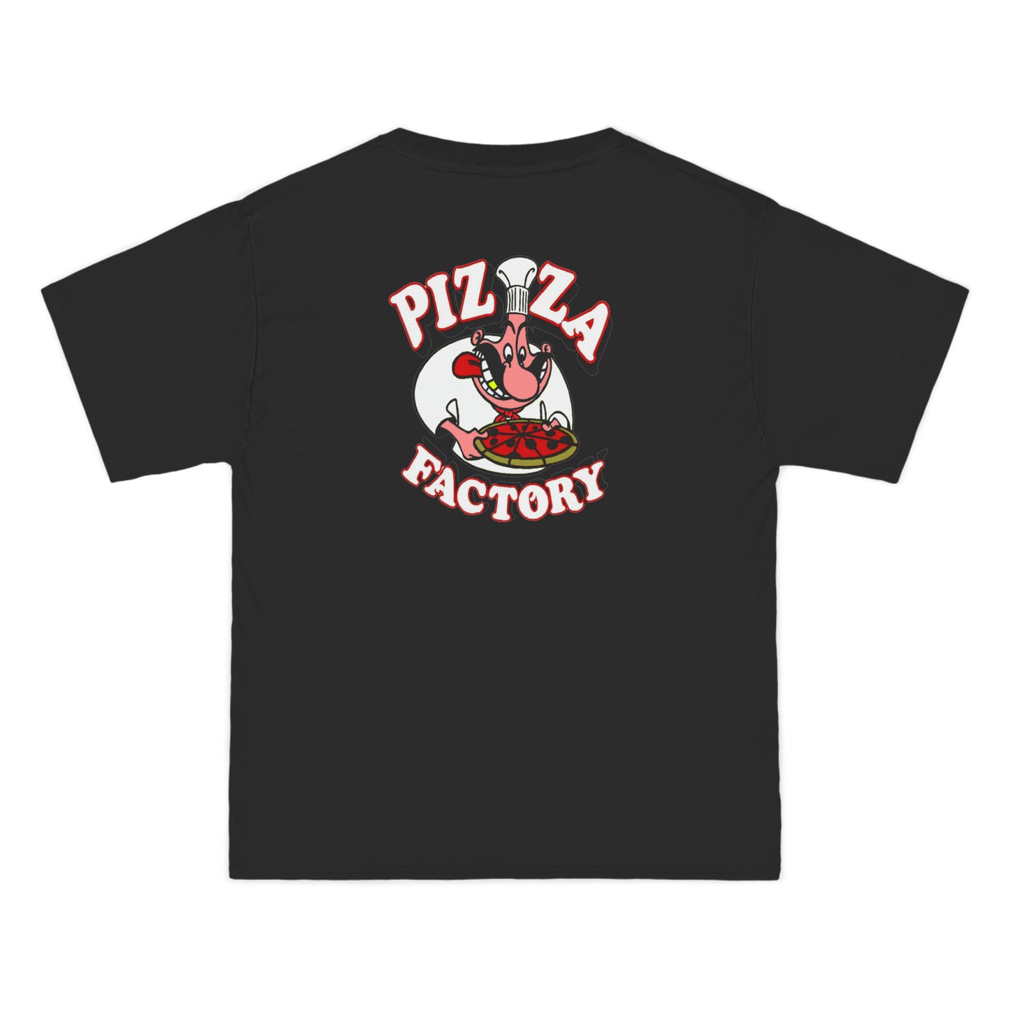 PIZZA FACTORY Harderground - Front &amp; back logos - Beefy-T® Short-Sleeve T-Shirt